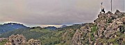 55 Alla Madonna delle cime in vetta al Corno Zuccone (1458 m) con vista in Resegone, Due Mani, Grignertta